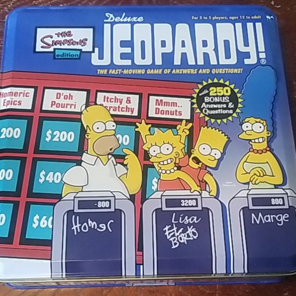 Deluxe Jeopardy The Simpsons edition, family game